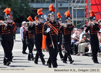 Beaverton High School Oregon Marching Band 2013 Grand Floral Parade Photo