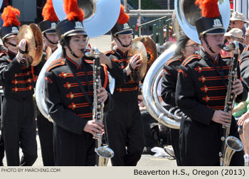 Beaverton High School Oregon Marching Band 2013 Grand Floral Parade Photo