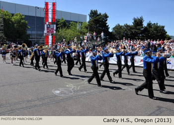 Canby High School Oregon Marching Band 2013 Grand Floral Parade Photo