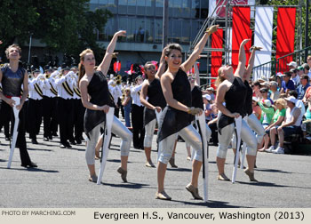 Evergreen High School Washington Marching Band 2013 Grand Floral Parade Photo