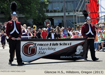 Glencoe Oregon High School Marching Band 2013 Grand Floral Parade Photo