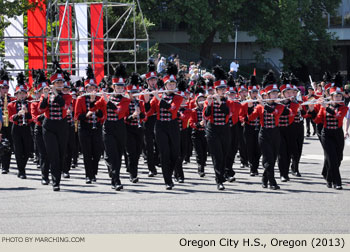 Oregon City High School Marching Band 2013 Grand Floral Parade Photo