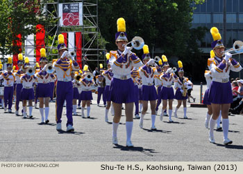 Shu-Te Commercial High School Marching Band Taiwan 2011 Grand Floral Parade Photo