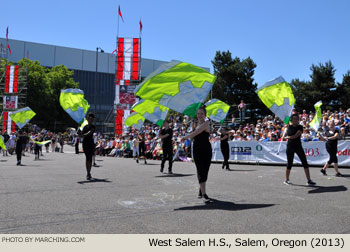 West Salem High School Oregon Marching Band 2013 Grand Floral Parade Photo