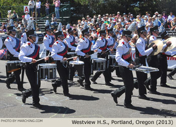 Westview Oregon High School Marching Band 2013 Grand Floral Parade Photo