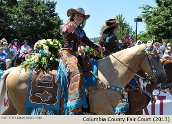 Columbia County Fair Court 2013 Grand Floral Parade Photo