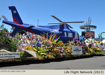 Life Flight Network Float 2013 Grand Floral Parade Photo