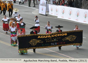 Aguiluchos Marching Band Puebla Mexico 2013 Rose Parade