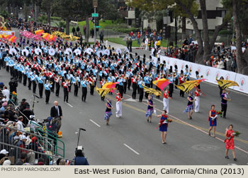 Valley Christian High School East-West Fusion Band San Jose California Beijing China 2013 Rose Parade