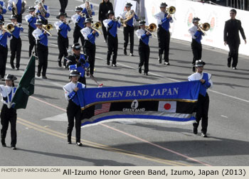 Green Band Association All-Izumo Honor Green Band Izumo Japan 2013 Rose Parade