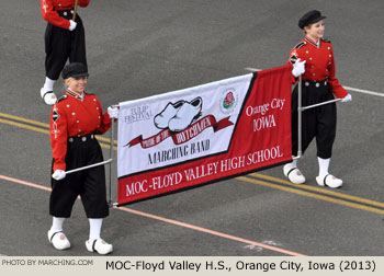 MOC-Floyd Valley High School Marching Band Orange City Iowa 2013 Rose Parade