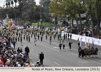 Roots of Music Marching Crusaders New Orleans Louisiana 2013 Rose Parade