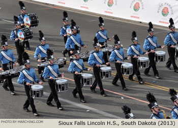 Sioux Falls Lincoln High School Marching Band Sioux Falls South Dakota 2013 Rose Parade