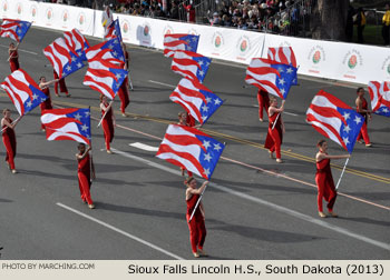 Sioux Falls Lincoln High School Marching Band Sioux Falls South Dakota 2013 Rose Parade