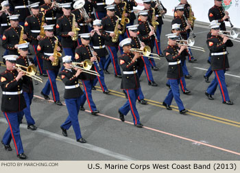 U.S. Marine Corps West Coast Composite Marching Band 2013 Rose Parade