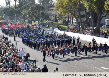 Carmel High School Marching Greyhounds, Carmel, Indiana, 2014 Rose Parade