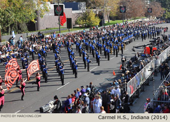 Carmel High School Marching Greyhounds, Carmel, Indiana, 2014 Rose Parade