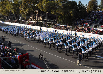 Claudia Taylor Johnson High School Marching Band, San Antonio, Texas, 2014 Rose Parade