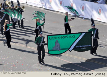 Colony High School Knights Marching Band THEE Northern Sound, Palmer, Alaska, 2014 Rose Parade