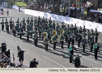 Colony High School Knights Marching Band THEE Northern Sound, Palmer, Alaska, 2014 Rose Parade