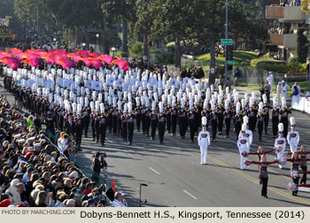 Dobyns-Bennett High School Marching Indian Band, Kingsport, Tennessee, 2014 Rose Parade