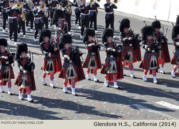 Glendora Tartan Band and Pageantry, Glendora, California, 2014 Rose Parade