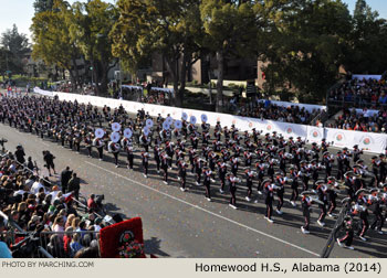 Homewood Patriot Band, Homewood, Alabama, 2014 Rose Parade