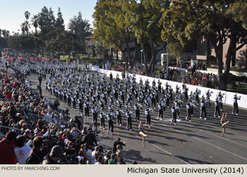 Michigan State University Marching Band 2014 Rose Parade