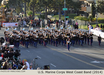 U.S. Marine Corps West Coast Composite Marching Band 2014 Rose Parade