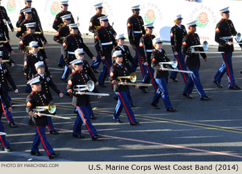 U.S. Marine Corps West Coast Composite Marching Band 2014 Rose Parade