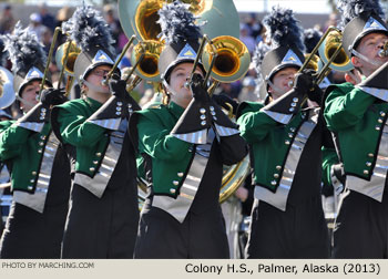 Colony High School Knights Marching Band THEE Northern Sound, Palmer, Alaska, 2013