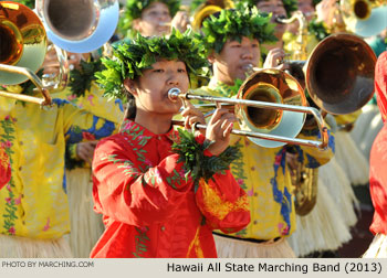 Hawaii All State Marching Band Na Koa Ali'i, Kaneohe, Hawaii, 2013