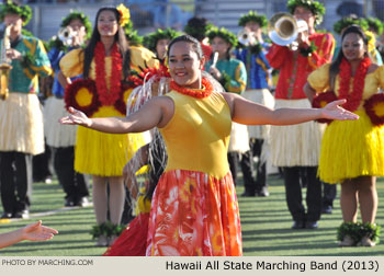 Hawaii All State Marching Band Na Koa Ali'i, Kaneohe, Hawaii, 2013