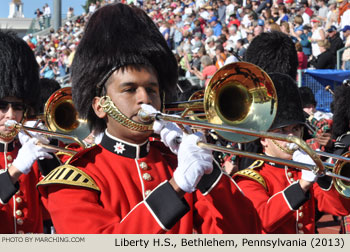 Liberty High School Grenadier Band, Bethlehem, Pennsylvania, 2013