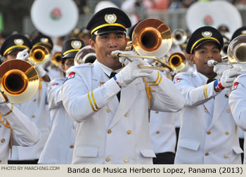 Banda de Musica Herberto Lopez Colegio Jose Daniel Crespo, Herrera, Panama, 2013