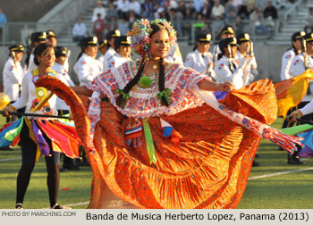 Banda de Musica Herberto Lopez Colegio Jose Daniel Crespo, Herrera, Panama, 2013