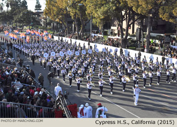 Cypress High School Centurion Imperial Brigade, Cypress, California 2015 Rose Parade