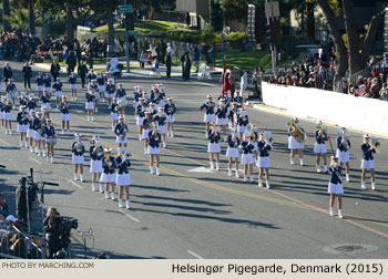 Helsingor Pigegarde - Elsinore Girls Marching Band, Denmark 2015 Rose Parade