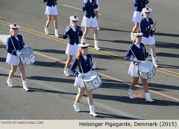 Helsingor Pigegarde - Elsinore Girls Marching Band, Denmark 2015 Rose Parade