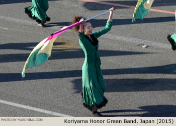 Koriyama Honor Green Band, Koriyama, Japan 2015 Rose Parade