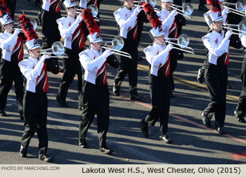 Lakota West High School Marching Firebirds, West Chester, Ohio 2015 Rose Parade