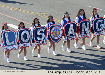 Los Angeles Unified School District Honor Marching Band 2015 Rose Parade