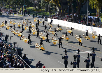 Legacy High School Lightning Marching Band, Broomfield, Colorado 2015 Rose Parade