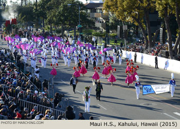 Maui High School Saber Marching Band, Kahului, Hawaii 2015 Rose Parade