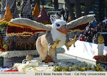 Cal Poly Universities 2015 Rose Parade Float Picture