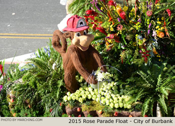 City of Burbank 2015 Rose Parade Float Picture