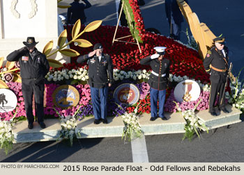 Odd Fellows and Rebekahs 2015 Rose Parade Float Picture