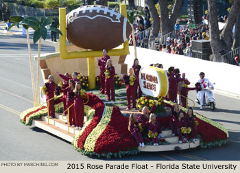 Florida State University Rose Bowl Game Float 2015 Rose Parade Float Picture