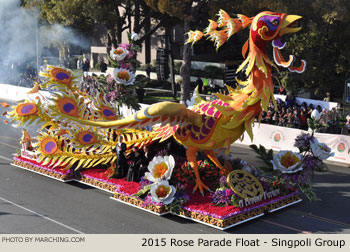 Singpoli Group 2015 Rose Parade Float Picture