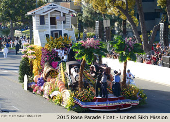 United Sikh Mission 2015 Rose Parade Float Picture